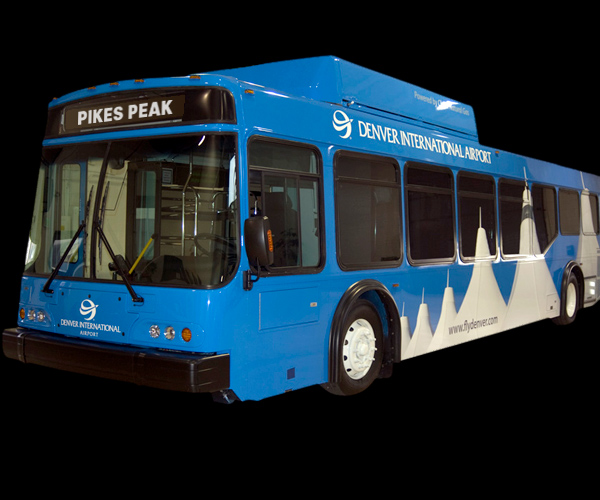 Denver International Airport Bus Graphics