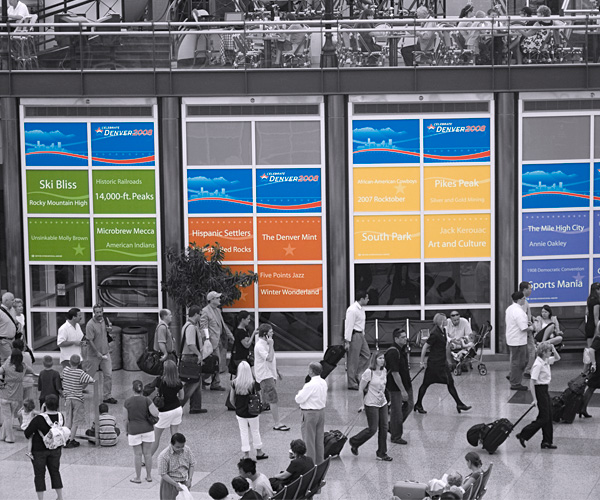 Denver International Airport - 2008 Democratic National Convention Graphics