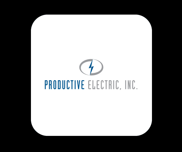 electric company logo design. Productive Electric Identity